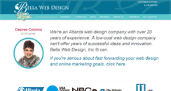 Desktop Screenshot of bellawebdesign.com